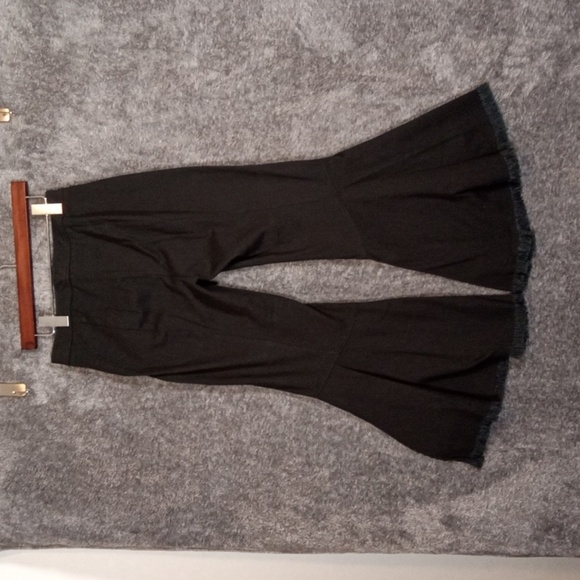 Guest Editor Womens Boho Flare Retro Raw Hem Bell Bottom 70s Inpired Womens 4 - Picture 5 of 11